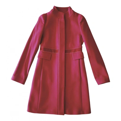 Pre-owned Emporio Armani Wool Coat In Red