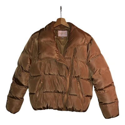 Pre-owned Toast Puffer In Camel