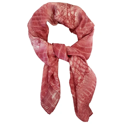 Pre-owned Galliano Silk Neckerchief In Pink