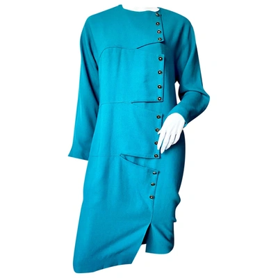 Pre-owned Pierre Cardin Maxi Dress In Turquoise
