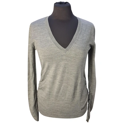 Pre-owned Moschino Love Wool Jumper In Grey