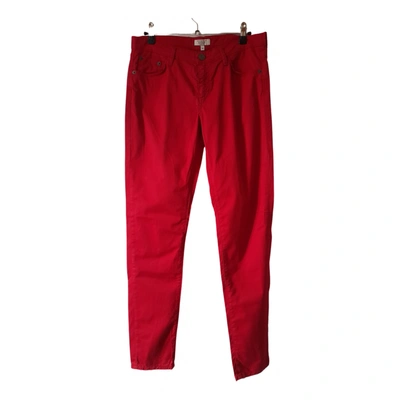 Pre-owned Aigle Slim Pants In Red