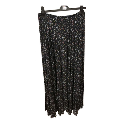 Pre-owned Zadig & Voltaire Fall Winter 2019 Maxi Skirt In Black