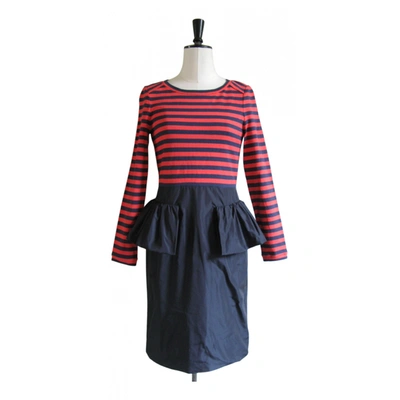 Pre-owned Marc By Marc Jacobs Mini Dress In Navy