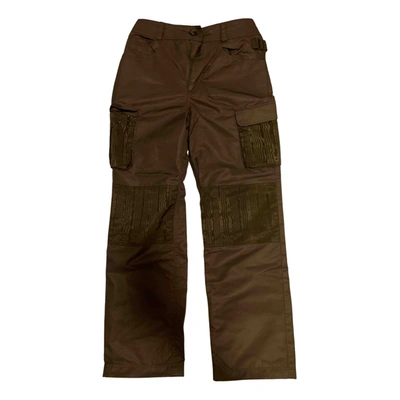 Pre-owned Marine Serre Trousers In Black