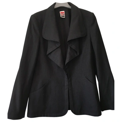 Pre-owned Rodier Wool Blazer In Anthracite