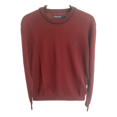 Pre-owned Jeckerson Polo Shirt In Burgundy