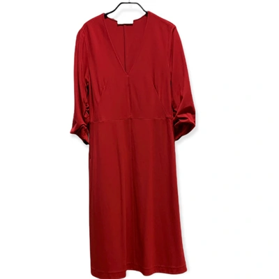 Pre-owned Dorothee Schumacher Mid-length Dress In Red