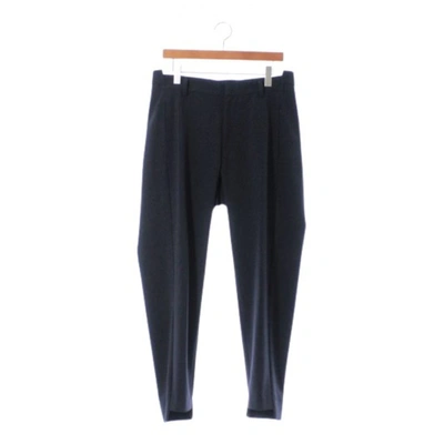 Pre-owned Maison Flaneur Trousers In Navy