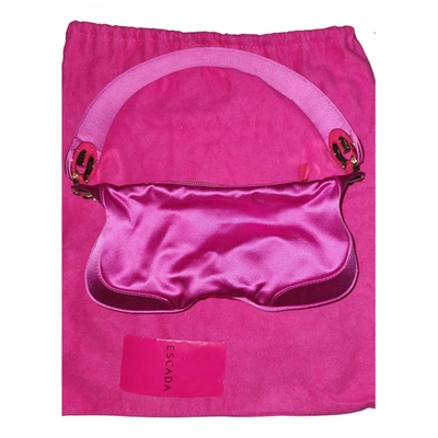 Pre-owned Escada Silk Handbag In Pink