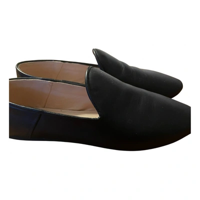 Pre-owned Maison Rabih Kayrouz Leather Flats In Black