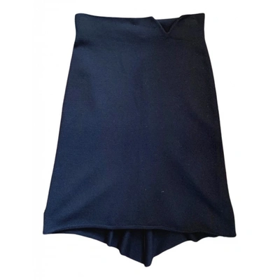 Pre-owned Jil Sander Wool Mid-length Skirt In Blue
