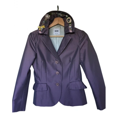 Pre-owned Moschino Cheap And Chic Purple Viscose Jacket