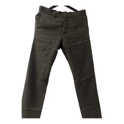 Pre-owned Marc Jacobs Wool Straight Pants In Grey