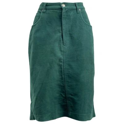 Pre-owned Roccobarocco Mid-length Skirt In Green