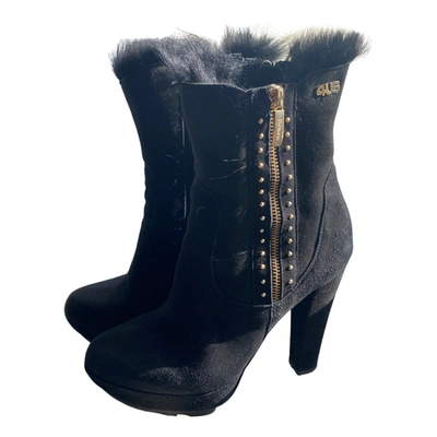 Pre-owned Cesare Paciotti Ankle Boots In Black