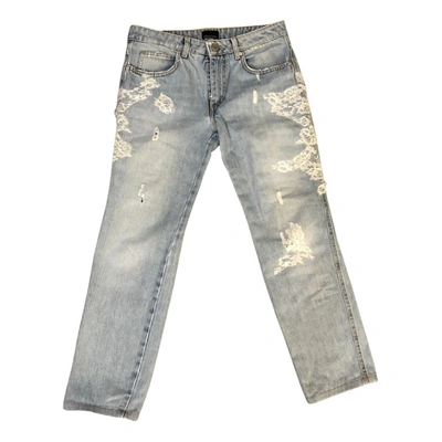Pre-owned Ermanno Scervino Straight Jeans In Blue