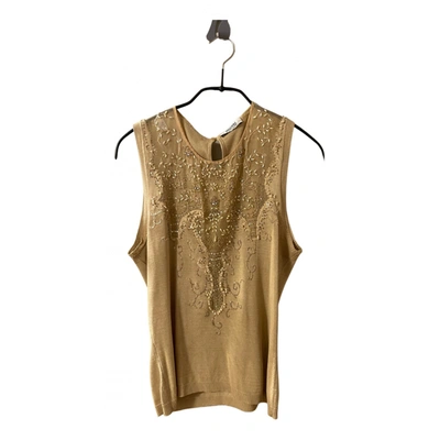 Pre-owned Moschino Cheap And Chic Camisole In Gold