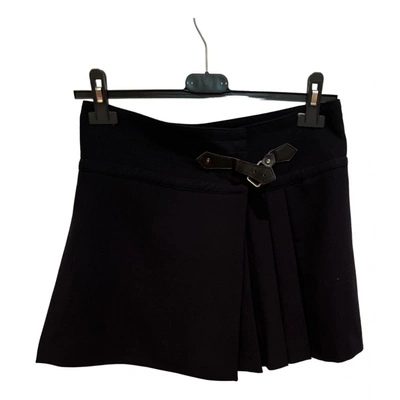 Pre-owned Dondup Mini Skirt In Black