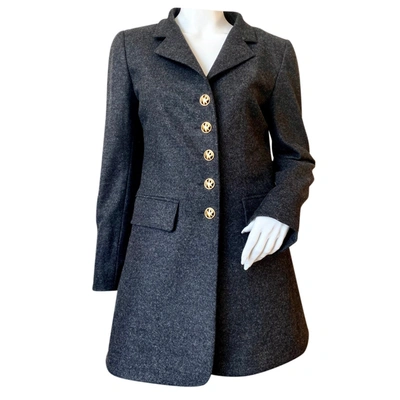 Pre-owned Nina Ricci Wool Coat In Anthracite