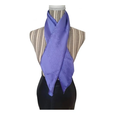 Pre-owned Givenchy Silk Scarf In Purple