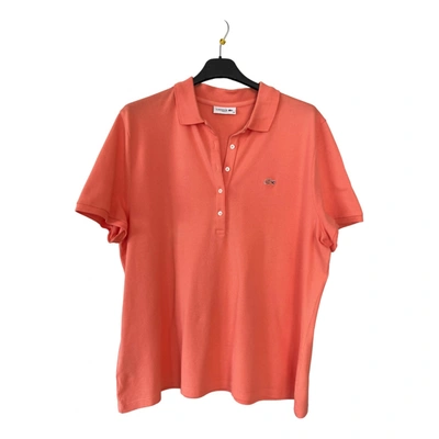 Pre-owned Lacoste Polo In Orange