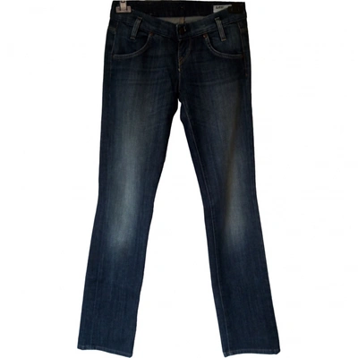 Pre-owned Lee Blue Cotton - Elasthane Jeans