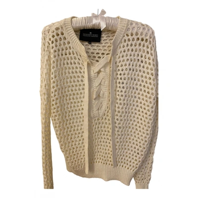Pre-owned Designers Remix Jumper In White