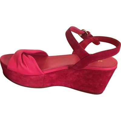 Pre-owned Carshoe Sandals In Pink