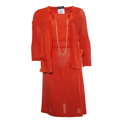 Pre-owned Chanel Mid-length Dress In Orange