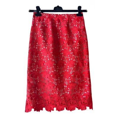 Pre-owned Paul & Joe Sister Mid-length Skirt In Red