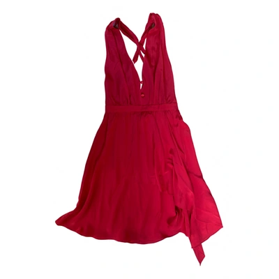 Pre-owned Mara Hoffman Mini Dress In Red