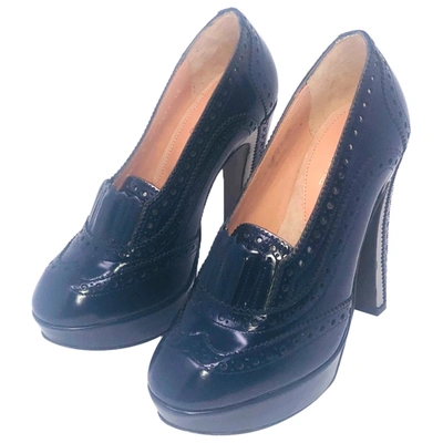 Pre-owned Robert Clergerie Leather Heels In Blue