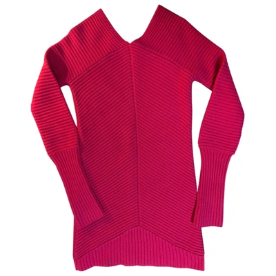 Pre-owned Antonio Berardi Wool Mini Dress In Pink