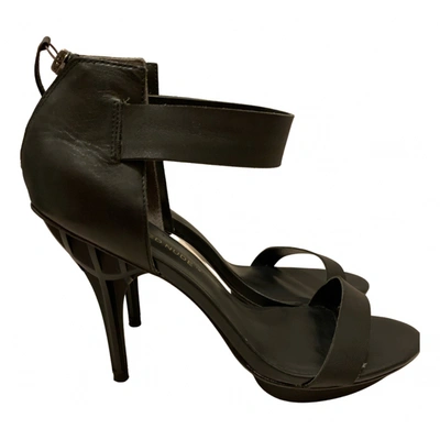 Pre-owned United Nude Leather Sandal In Black