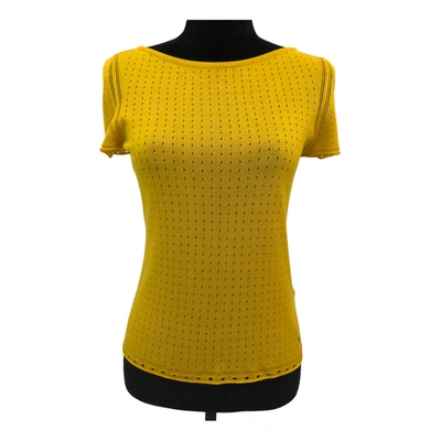 Pre-owned Escada Top In Yellow