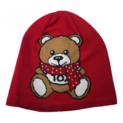 Pre-owned Moschino Wool Beanie In Red