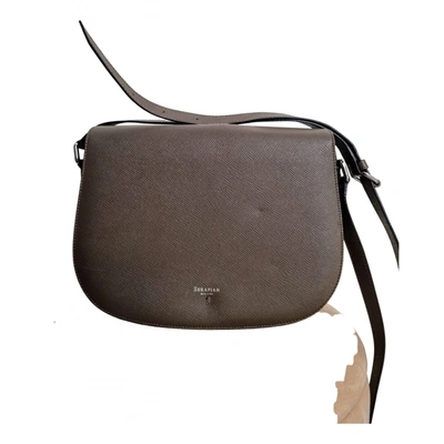 Pre-owned Serapian Leather Handbag In Grey