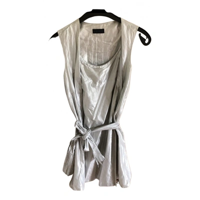 Pre-owned Ikks Mini Dress In Silver