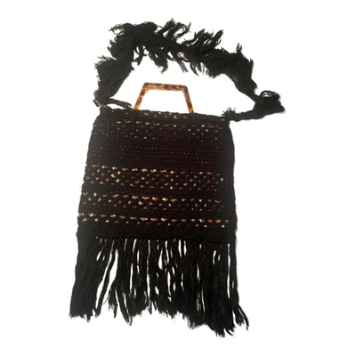 Pre-owned La Milanesa Wool Handbag In Black