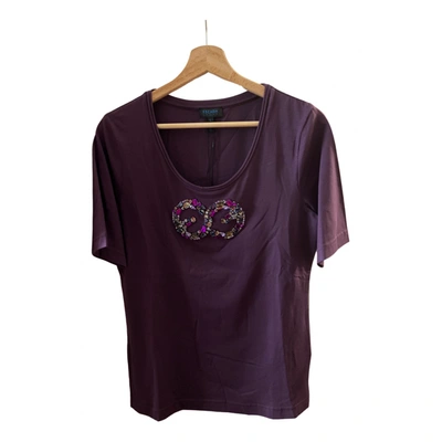 Pre-owned Escada T-shirt In Purple
