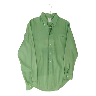 Pre-owned Brooks Brothers Shirt In Green