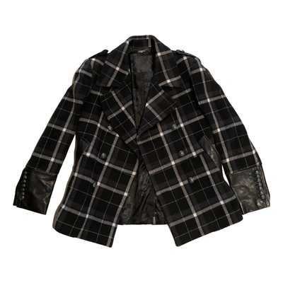 Pre-owned Philipp Plein Wool Vest In Black