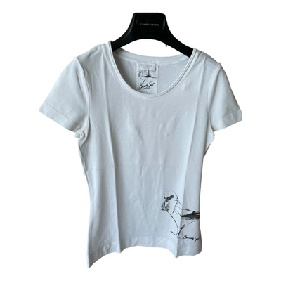 Pre-owned Escada T-shirt In White
