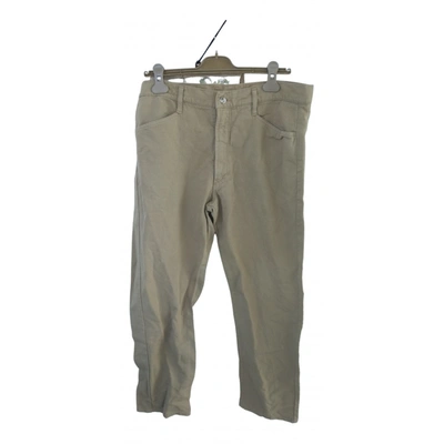 Pre-owned Cacharel Trousers In Camel