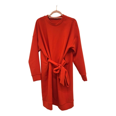 Pre-owned P.a.r.o.s.h Mid-length Dress In Orange