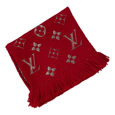 Logomania wool scarf Louis Vuitton Grey in Wool - 35851904