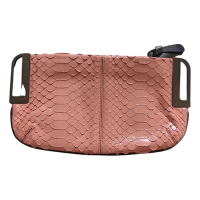 Pre-owned Barbara Bui Leather Clutch Bag In Pink