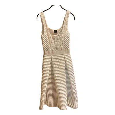 Pre-owned Pinko Mid-length Dress In White