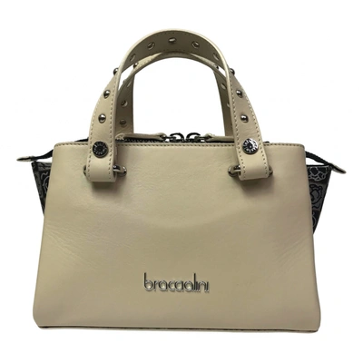 Pre-owned Braccialini Leather Crossbody Bag In Beige